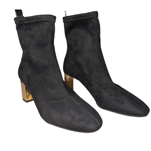 Michael Kors Porter Suede Ankle Boot Black - Picture 1 of 5